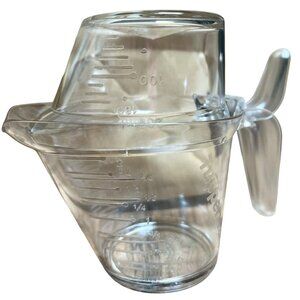 New Tupperware Clear Micro Pitcher 2-Pc Set